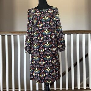 Boden Shift Dress Womens US 6R UK 10R Puff Sleeve Boho Cottage Coquette Party